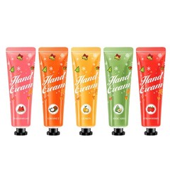 1 Set 5Pcs Hand Cream Set Natural Fragrance Hand Lotion Improve Dry Rough Xmas