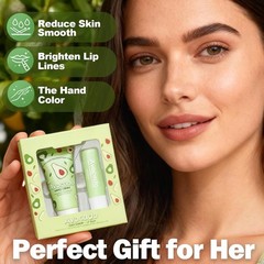 Avocado Hand Cream & Lip Balm Set – Ultra Moisturizing for Dry Skin & Lips 2PCS