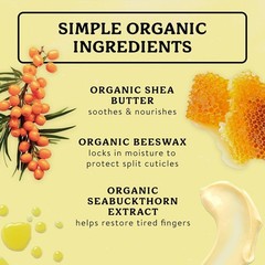Deep Hydration Cuticle Oil – Non-Greasy Organic Balm for Cracked Cuticles, .75oz