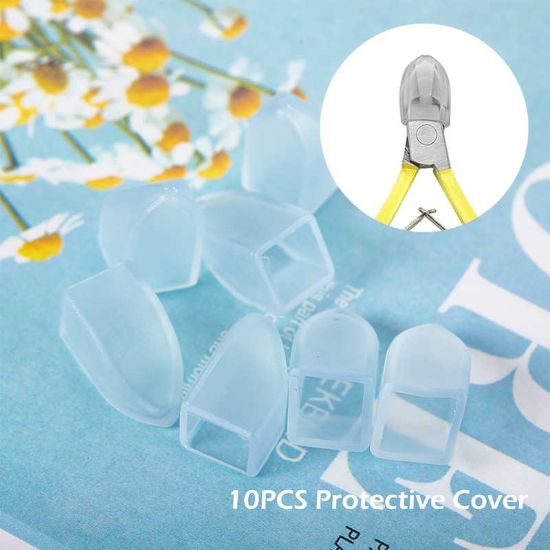 10Pcs Nipper Cover Protective Sleeve for Nail Cuticle Scissors Tweezers Cap