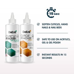 Instant Cuticle Remover Gel, Eucalyptus, 8 Oz Bottle, Professional Cuticle So…