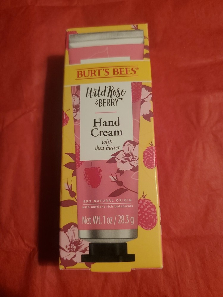 Burts Bees Wild Rose and Berry HandCream 1 OZ. Brand New Never Opened.