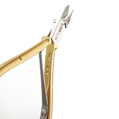 Cuticle Nipper Hard Steel D555 Gold Precision Manicure Pedicure Tool