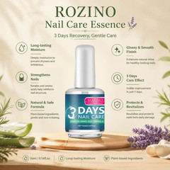 ROZINO 3 Days Nail Care Formula with Keratin Amino Acid & Aloe for Superior Nail