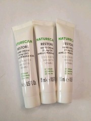 3 Naturecan Restore Hand Cream Vanilla Fragrance 15ml/0.5oz Travel Size Sealed