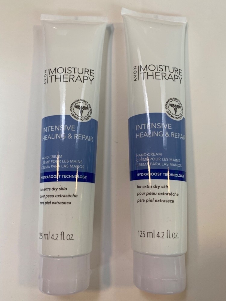 Avon Moisture Therapy Intensive Healing & Repair Hand Cream -4.2oz LOT of 2 New