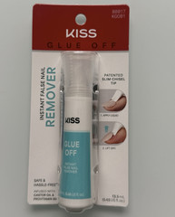 KISS Glue Off Instant False Nail Remover Liquid Lavender, Acetone 13.5mL