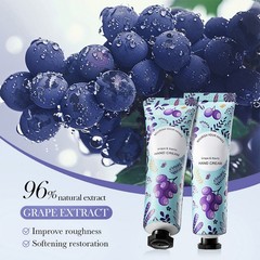 Set Of 5 Hand Lotion Moisturizing Hand Cream Nourishing Grape Scented 30gx3Pcs