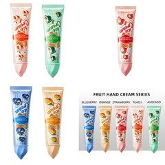 5Pcs Fruit Hand Cream Series Prevent Dryness Cracking Hand Lotion 30gx5Pcs