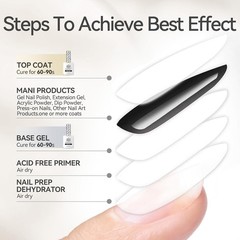 Born Pretty Gel Top Coat,15ml Gloss Base and 15ml Coat Set