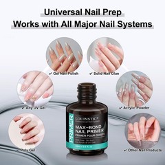 Professional 0.5 Fl Oz (Pack of 1), 1PC Acid-Free Nail Primer – 15ML