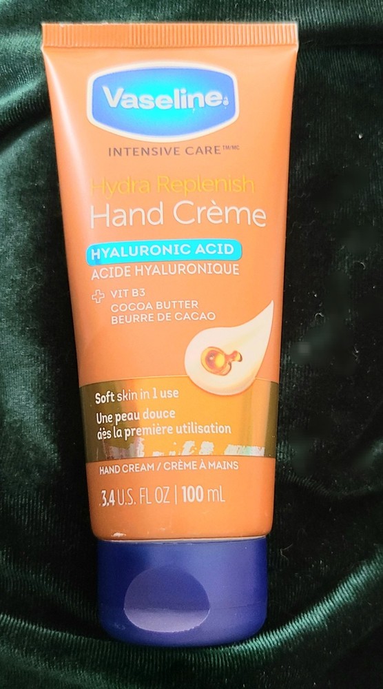Vaseline Intensive Care, Hydra Replenish Hand Creme,Hyaluronic Acid 3.4 fl oz