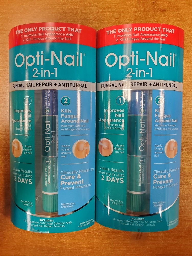2 Pk: Opti-Nail 2-in-1 Fungal Nail Repair Plus Antifungal Exp 11/30/25 (4674) D2