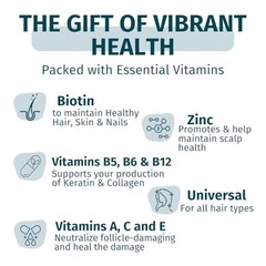 WEEM Hair, Skin & Nails Gummies – Biotin, Vitamins for Healthy Hair Growth