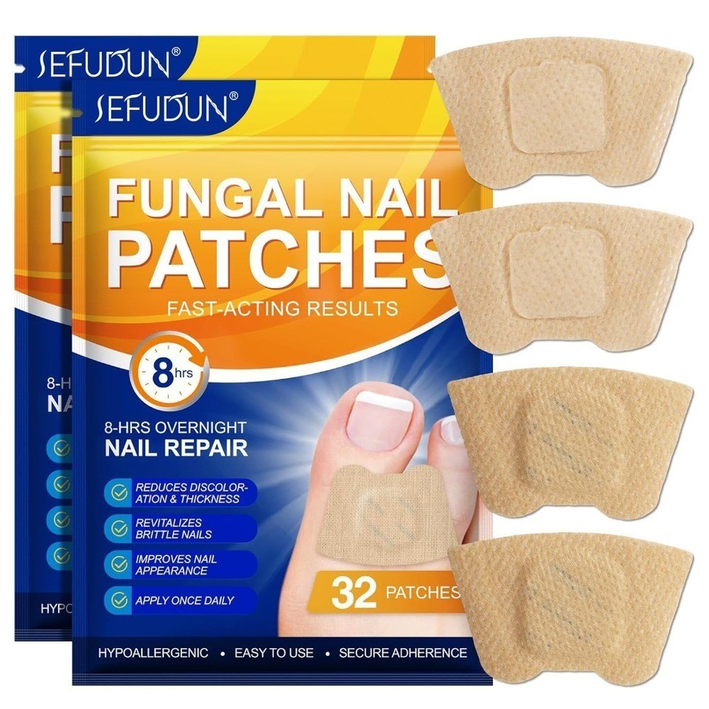 64 Pcs Fungal Nail Patches – Extra Strength Toenail Fungus Treatment Overnight