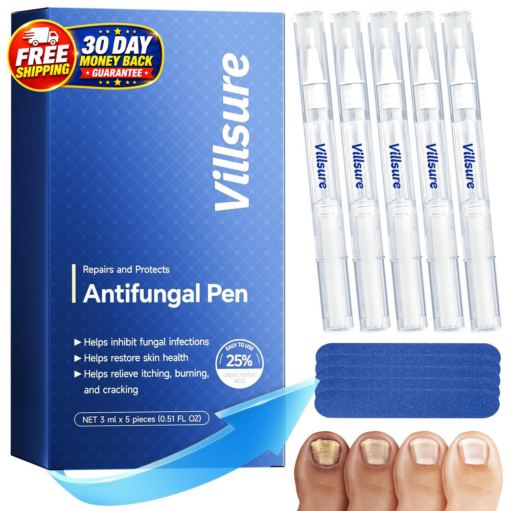 Toenail Fungus Pen – 1 Count (Pack of 5), White