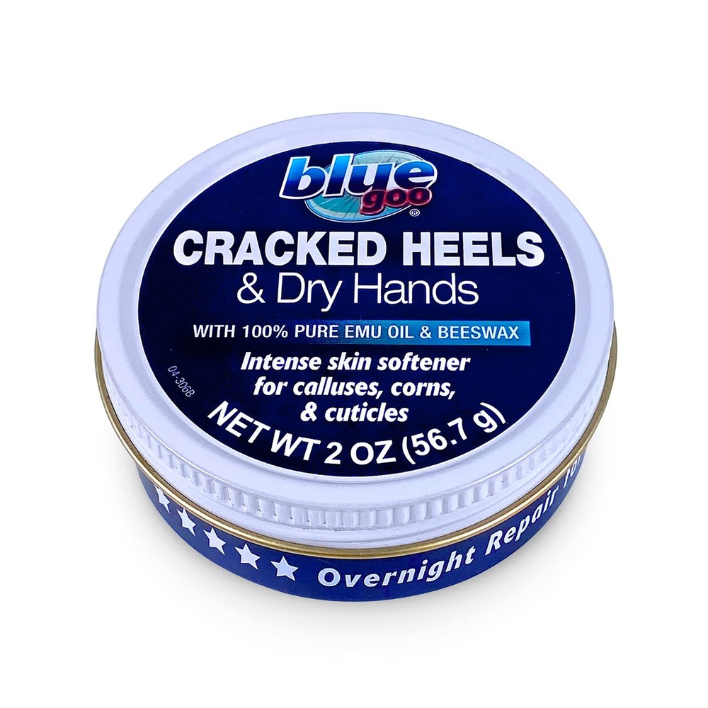 Blue Goo Cracked Heels & Dry Hands Skin Protectant, 2 Ounce (Pack of 1), blue