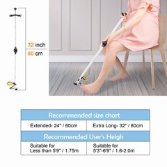 32″Foldable Long Handle Toenail Clippers W/Magnifier, hardly bending over
