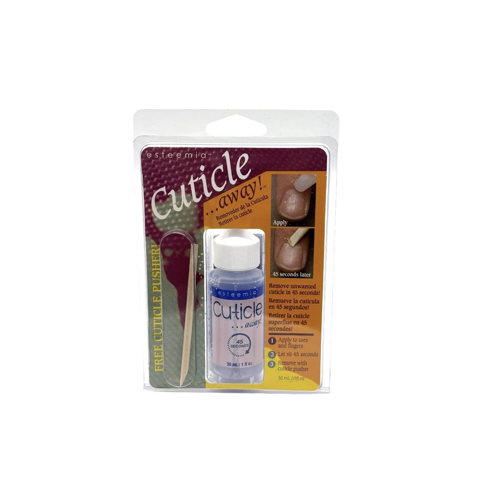 Cuticle Remover Liquid 30ML/1OZ + Free Cuticle Pusher, Cuticle A Way.