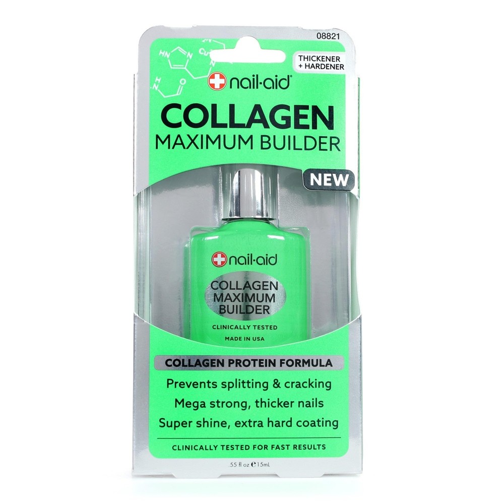 Nail-Aid Collagen Maximum Builder – Nail 0.55 Fl Oz (Pack of 1), Clear