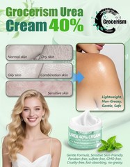 Grocerism Urea Cream 40 Percent For Feet Plus 2% 5.29 Ounce (Pack of 1), 40%