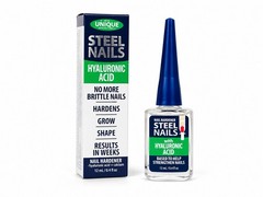 Steel Nails Nail Hardener Liquid Strengthener w/ Hyaluronic Acid 0.4 fl oz