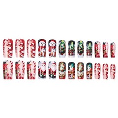 Holiday Glamours Press On Nail Featuring Jelly Adhesive Pads And Nail File Kit