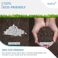 Godora ECO-Friendly Poo Urine Gel Powder with Spoon, Fast-Absorbing… Fast Ship