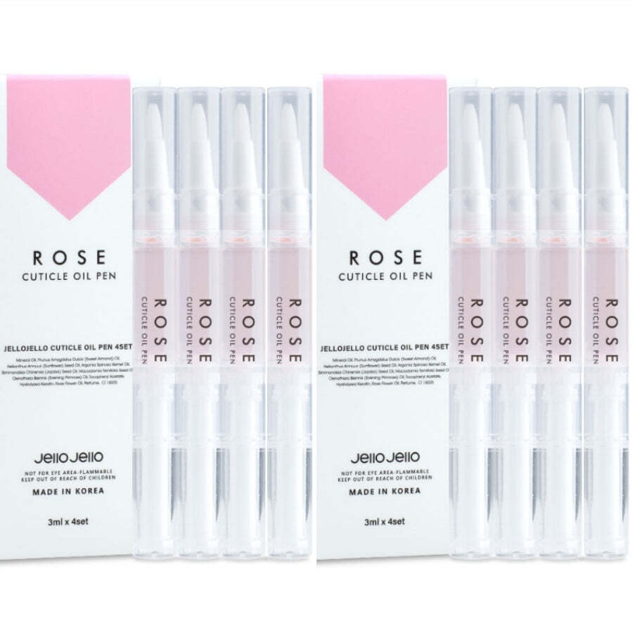 JelloJello Cuticle Oil Pen Rose 3ml*8Pcs – FREE SHIPPING