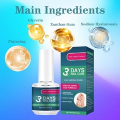 Nail Nourishing Oil, 3 Days Nail Care Gentle Moisturizing Oil 16ML Strengthener