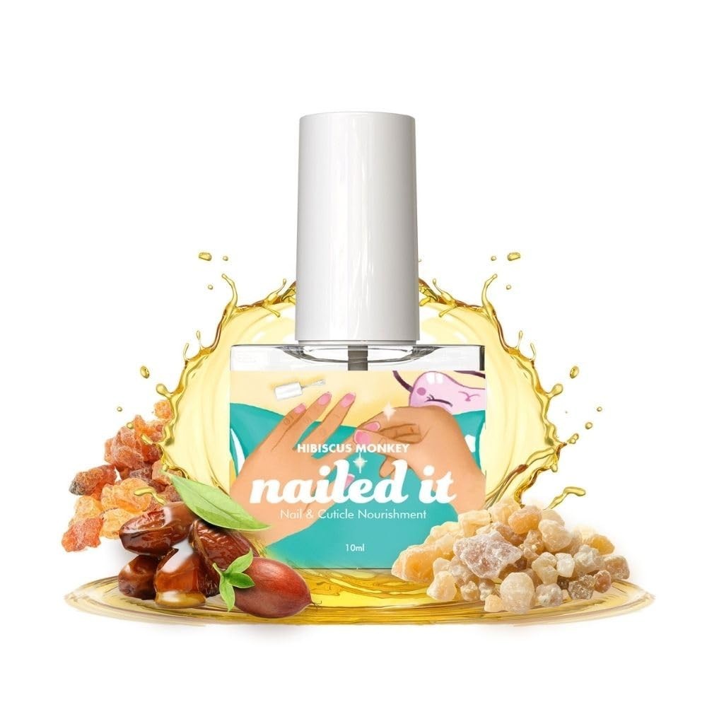 HIBISCUS MONKEY Hydrating & Strengthening Cuticle Oil for Damaged Skin & Thin Na