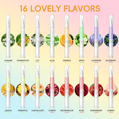 16 PCS Cuticle Oil Pen for Nails Cuticle Revitalizer Oil Pens Set Nail Care N…
