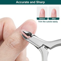 Cuticle Trimmer, 3/4 Jaw Extremely Cuticle Nippers,