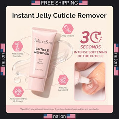 MelodySusie Cuticle Remover Kit 60g Cream 15ml Oil Nipper Trimmer Nail File