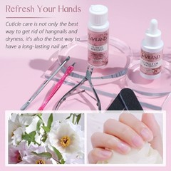 SAVILAND Cuticle 7 Piece Set, 60 ml Remover & 30 Oil