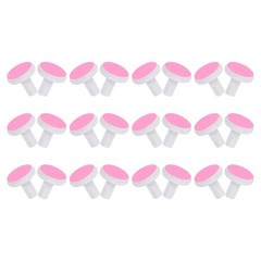24Pcs Durable Pink Nail Grinding Heads Reusable Replacement Pads for Nail Tool
