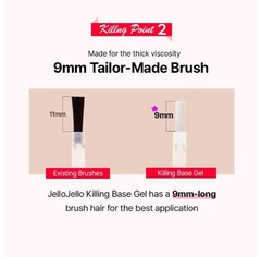 JELLOJELLO Killing Base Gel 10ml Nail Polish Korean Nail Base Gel K-Cosmetics