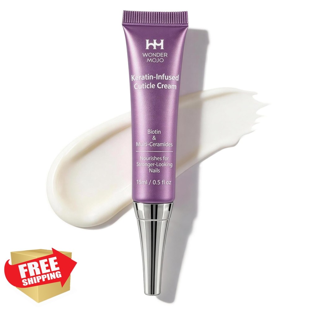 WM WONDER MOJO Nail Cuticle Cream Keratin Biotin Ceramides 15ml