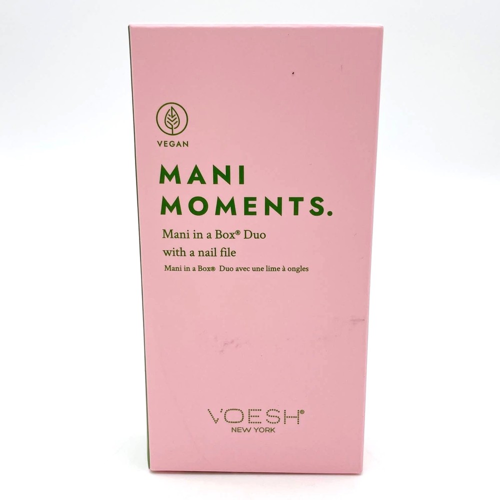 NEW Voesh Mani Moments Vegan At Home Manicure Set Duo Green Tea Duo