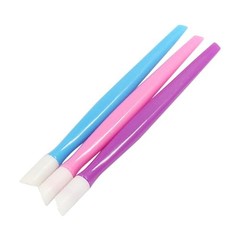 6pcs Professional Nail Cuticle Pusher Set – Hard Rubber Tipped Tools