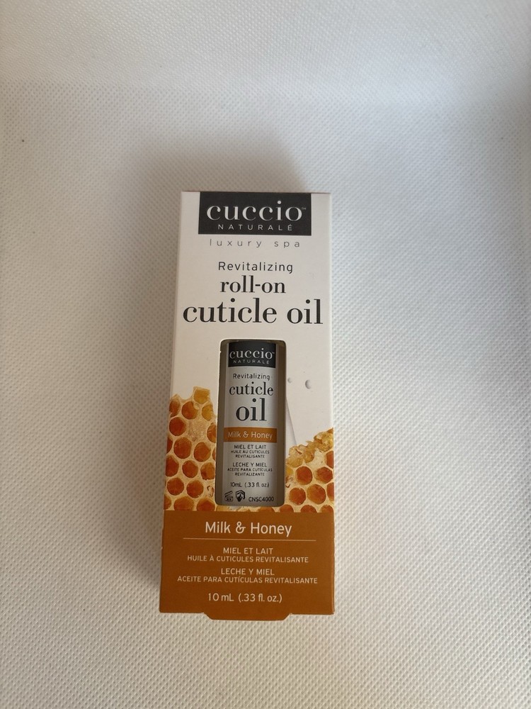 Cuccio Revitalizing Roll-On Cuticle Oil for Healthier Nails, Milk & Honey 10ml