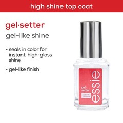 essie Nail Care, 8-Free Vegan, Gel 0.46 Fl Oz (Pack of 1), GELSETTER TOP COAT