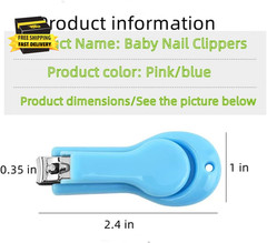 Baby Nail Clippers，2 Pack Nail Clippers，For Trimming Baby’S Fingers or Toes，Blue