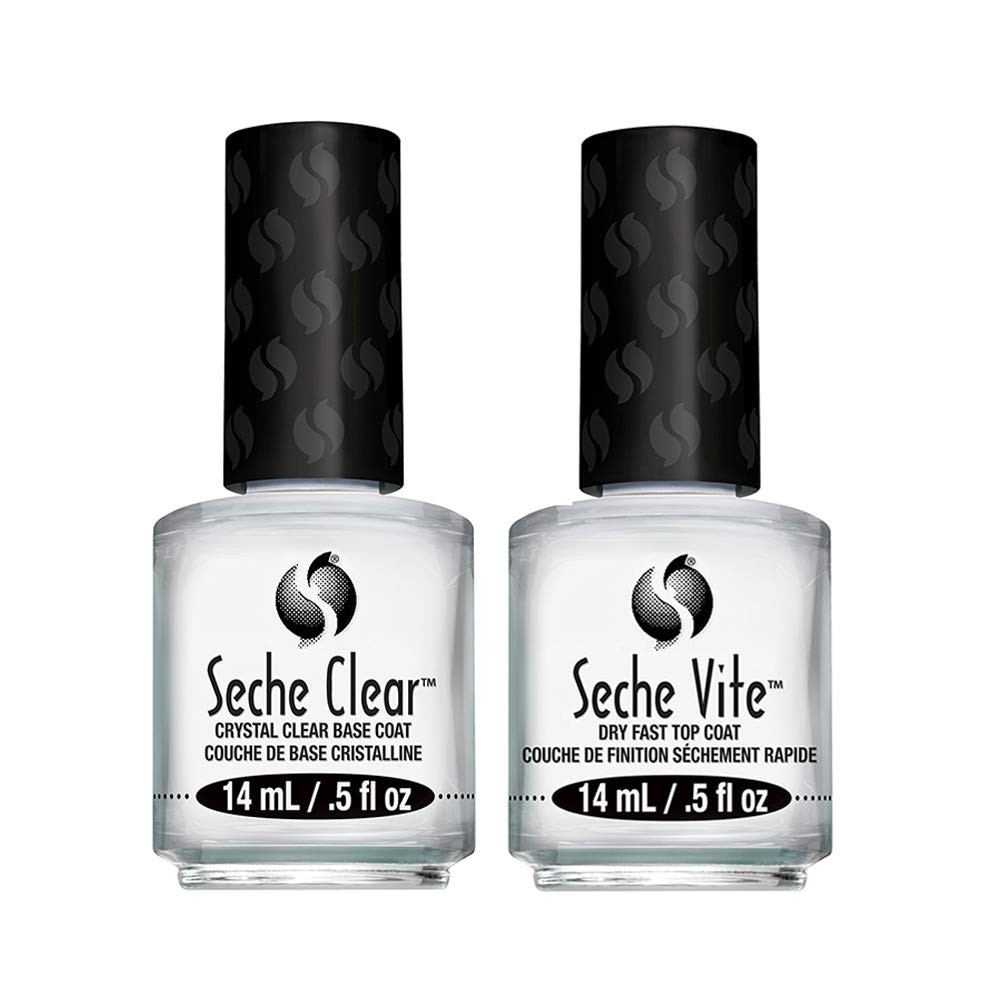 Seche Clear Vite, Base Coat and Top for 0.5 Fl Oz (Pack of 2),