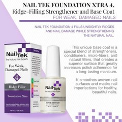 Nail Tek XTRA 4 Nail Ridge Filling for Weak, Damaged Nail 0.5oz