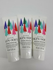 Avon (Lot Of 3) Skin So Soft RADIANT MOISTURE Replenishing Hand Cream 1.5 Oz
