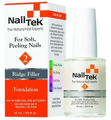 Nail Tek 2 Ridge Filler For Soft, Peeling Nails New In Packaging 0.5 fl oz