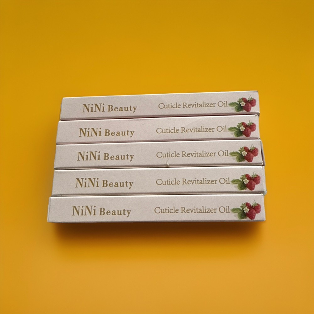 NiNi Beauty Nails Cuticle Oil On The Go Pen- Set of 5 (2ml) Strawberry Flavor