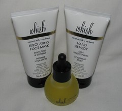 Whish Coconut Milk + Verbena Hand Cream Foot Mask & Cuticle Oil USA Made 3PC NEW