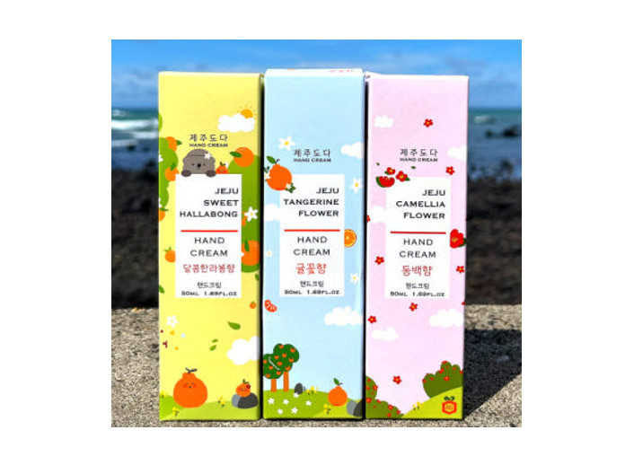 JEJU Hand Cream 50ml x 3EA [Camellia Flower+Sweet Hallabong+Tangerine Flower]
